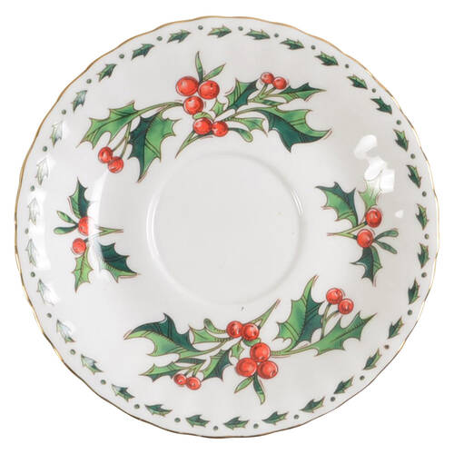 A Cup of Christmas Tea Saucer for Footed Cup