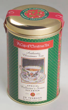 A Cup of Christmas Tea Tea Tin & Lid