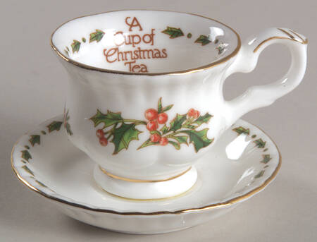 A Cup of Christmas Tea Teacup & Saucer Ornament