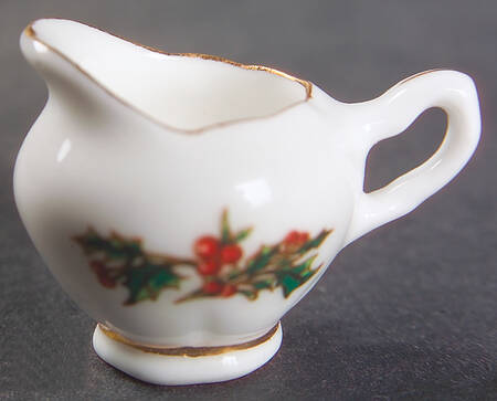 A Cup of Christmas Tea Miniature Creamer