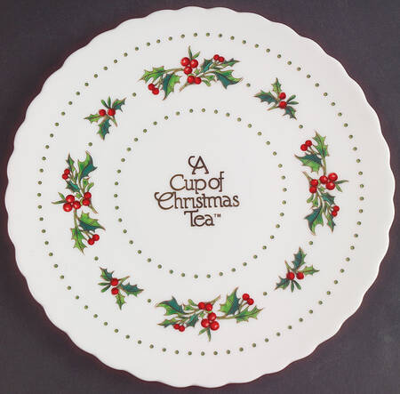 A Cup of Christmas Tea Cookie Plate