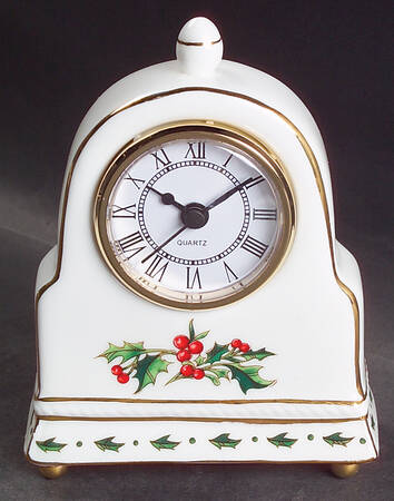A Cup of Christmas Tea Large Desk Clock