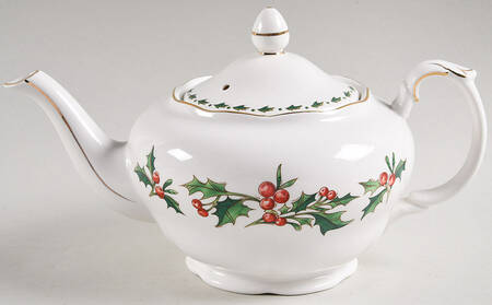 A Cup of Christmas Tea Teapot & Lid by Waldman House