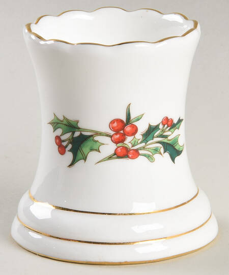 A Cup of Christmas Tea Hurricane Lamp No Globe