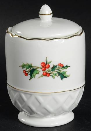 A Cup of Christmas Tea Sugar Bowl & Lid