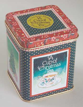 A Cup of Christmas Tea Tea Tin & Lid