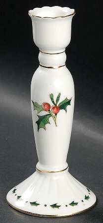 A Cup of Christmas Tea 6" Candlestick