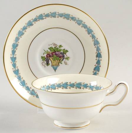 Appledore Peony Shape Footed Cup & Saucer Set