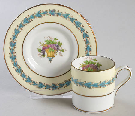 Appledore Bond Shape Demitasse Cup and Saucer Set
