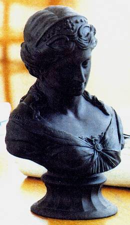 Library Collection Jasperware Cane & Black Venus Bust