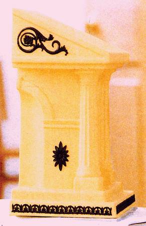 Library Collection Jasperware Cane & Black Single China Bookend