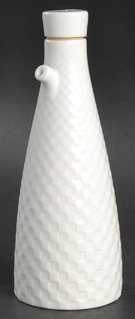 Night and Day White Vinegar Cruet and Stopper by Wedgwood