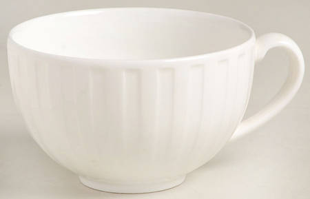 Night and Day White Flat Cup