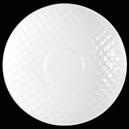 Night and Day White Saucer for Flat Cup