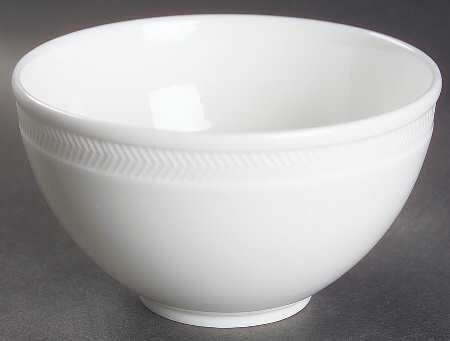 Night and Day White Open Sugar Bowl