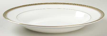 Chester (Gold Verge) Large Rim Soup Bowl