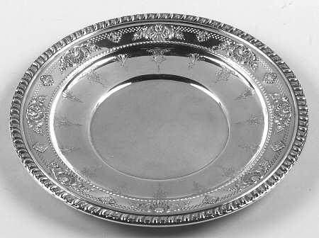 Sir Christopher (Strl, Hlwr, 4800-1, Hand Chased) 10" Sandwich Plate