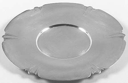 Iris (Silverplate, Hollowware) Silverplate Sandwich Plate