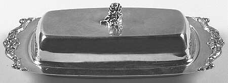 Royal Rose (Silverplate, Hollowware) 1/4 Pound Silverplate Butter Dish, No Liner