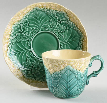 Cauliflower Ware Flat Cup & Saucer Set