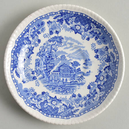 Seaforth Blue Smooth Saucer
