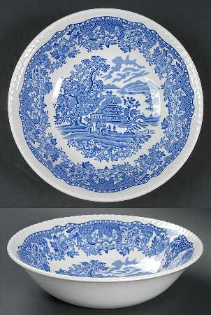 Seaforth Blue Smooth Coupe Cereal Bowl