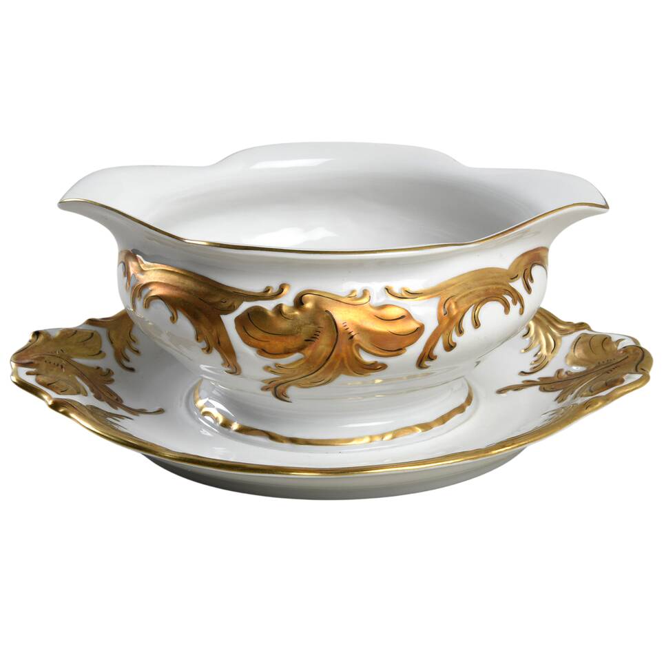 WLB31 Gravy Boat with Attached Underplate
