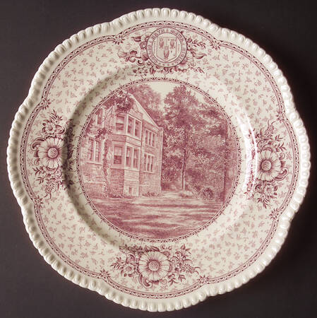 Bryn Mawr College Pink Dinner Plate