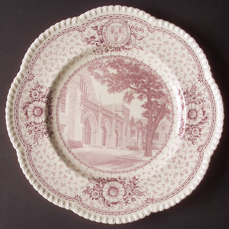 Bryn Mawr College Pink Dinner Plate