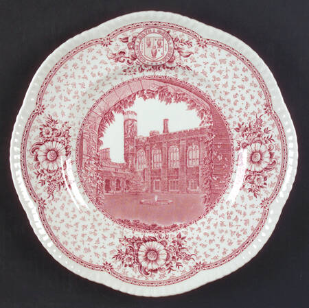 Bryn Mawr College Pink Dinner Plate
