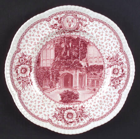 Bryn Mawr College Pink Dinner Plate