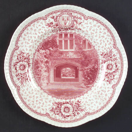 Bryn Mawr College Pink Dinner Plate