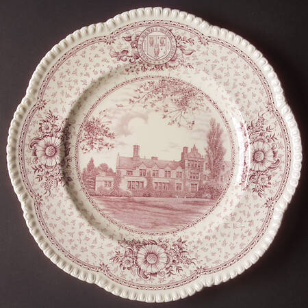 Bryn Mawr College Pink Dinner Plate
