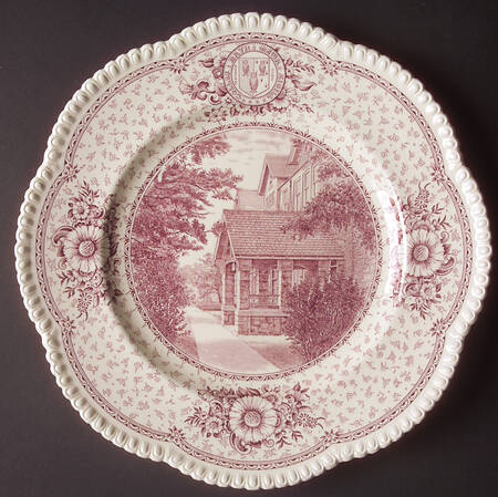 Bryn Mawr College Pink Dinner Plate