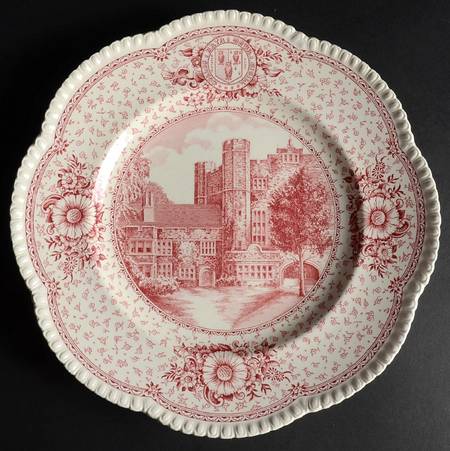 Bryn Mawr College Pink Dinner Plate