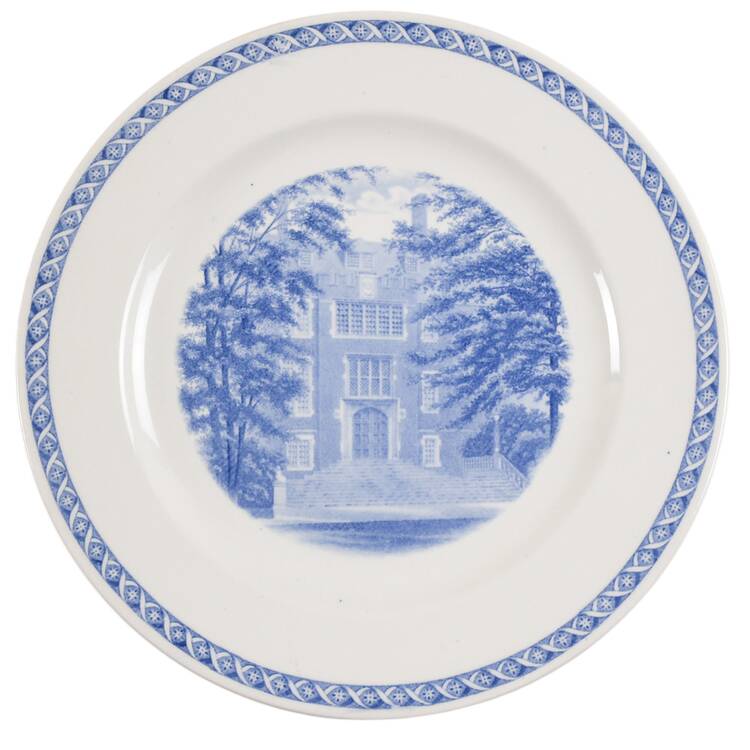 Mount Holyoke College Blue Luncheon Plate