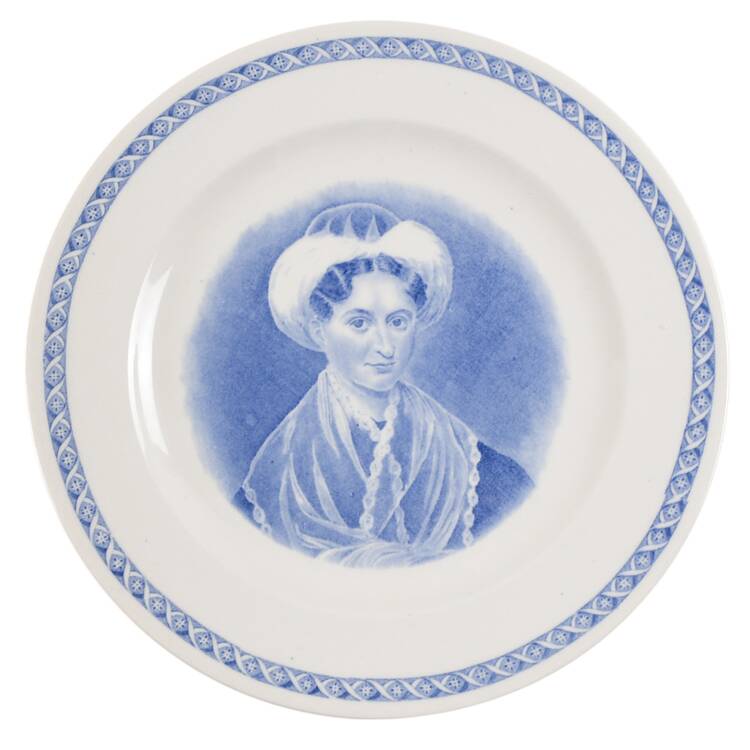Mount Holyoke College Blue Luncheon Plate