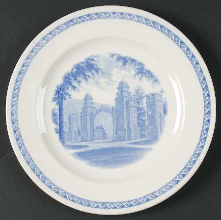 Mount Holyoke College Blue Luncheon Plate