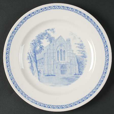 Mount Holyoke College Blue Luncheon Plate