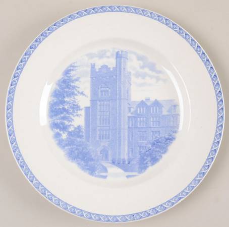 Mount Holyoke College Blue Salad Plate