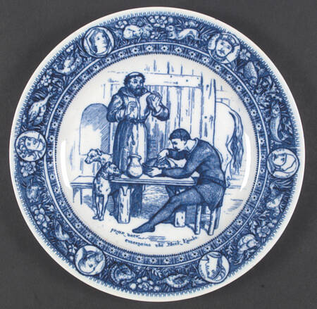 Ivanhoe (Blue Transgerware) by Wedgwood