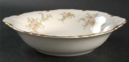 Apple Blossom (Gold Trim & Daubs) 10" Round Vegetable Bowl