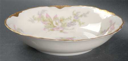 Apple Blossom (Gold Trim & Daubs) Fruit/Dessert (Sauce) Bowl