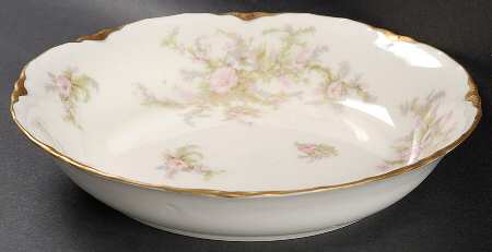 Apple Blossom (Gold Trim & Daubs) Coupe Soup Bowl