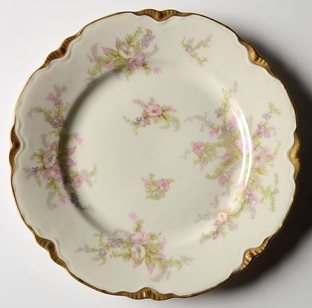 Apple Blossom (Gold Trim & Daubs) Salad Plate