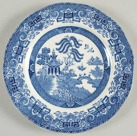 Willow Blue (Scalloped, No Trim) Bread & Butter Plate