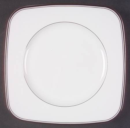 Kilbarry Platinum Square Accent Salad Plate