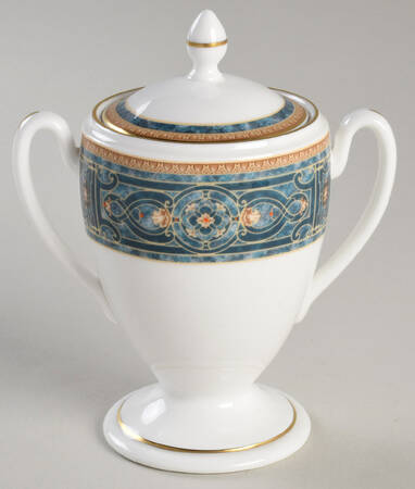 Celtic Scroll Gold Sugar Bowl & Lid