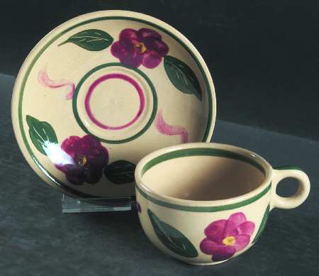 Bullseye Flat Cup & Saucer Set