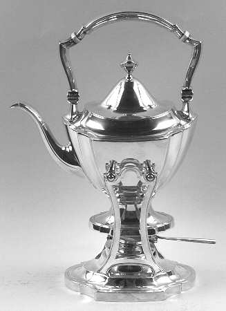 John Alden (Sterling, 1911, Hollowware) Kettle, Stand & Burner